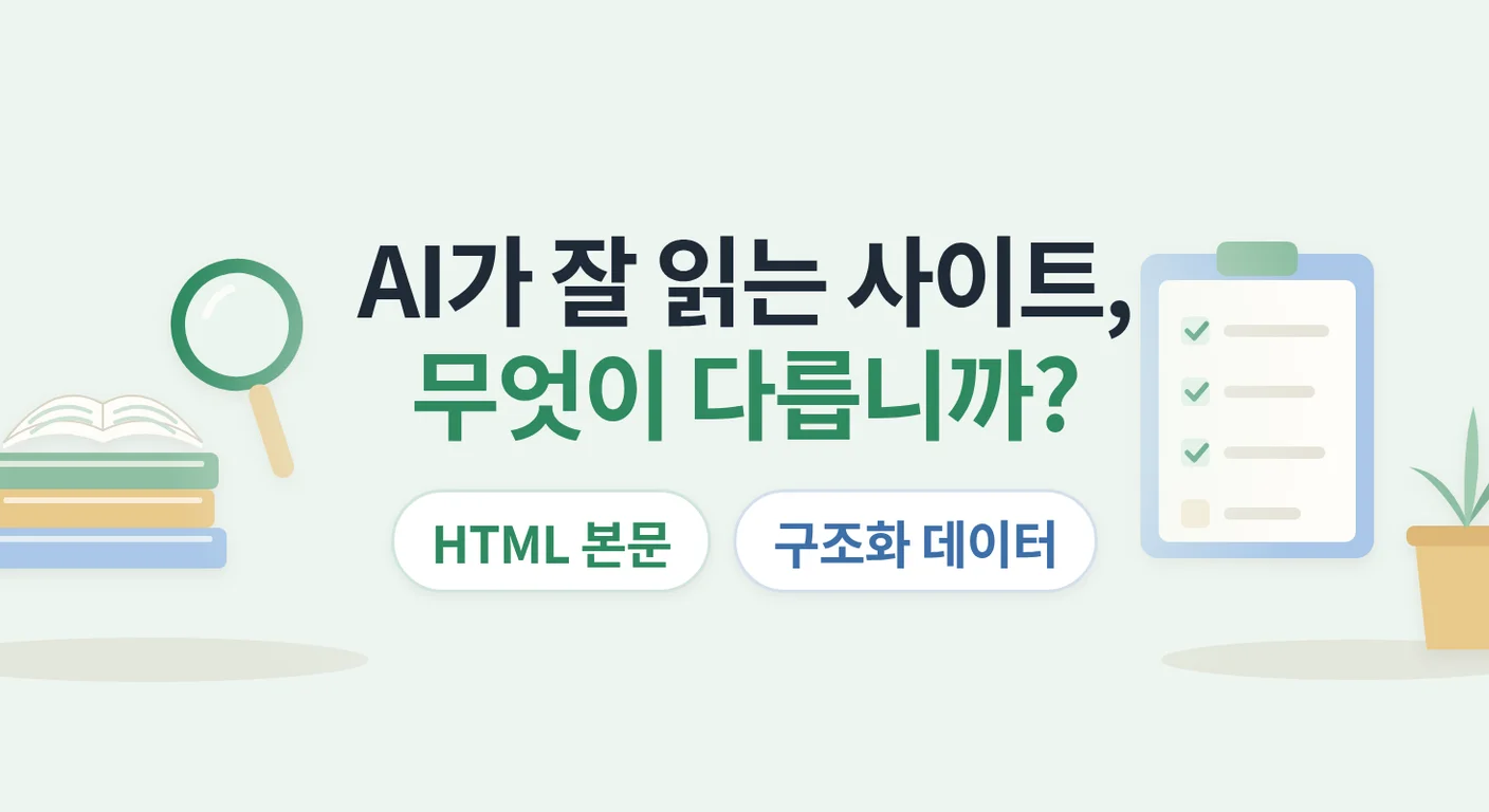 AI가 읽기 쉬운 사이트는 무엇이 다릅니까? — AI 인용 페이지 189곳의 구조화 데이터·렌더링·사이트맵 점검